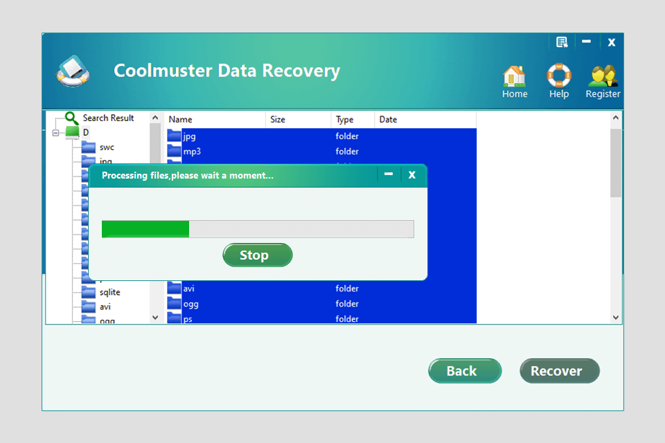 coolmuster data recovery interface