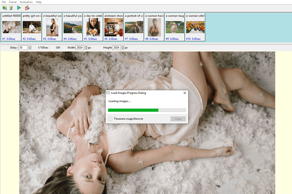 coolmuster gif animator interface