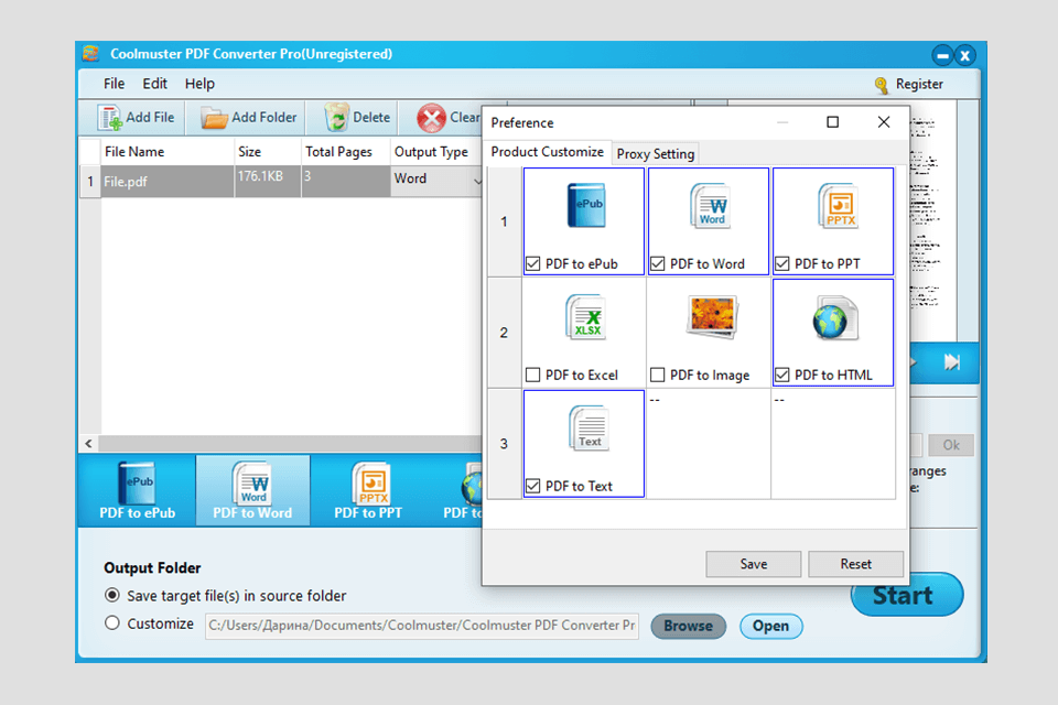 coolmuster pdf converter pro interface