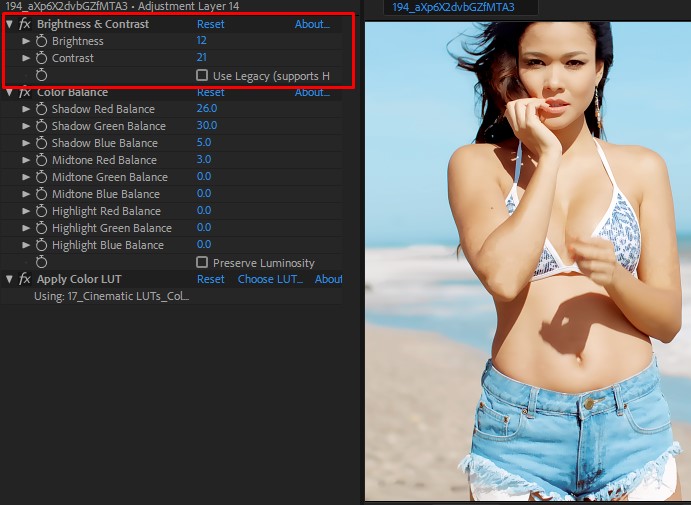 correct exposure for using luts