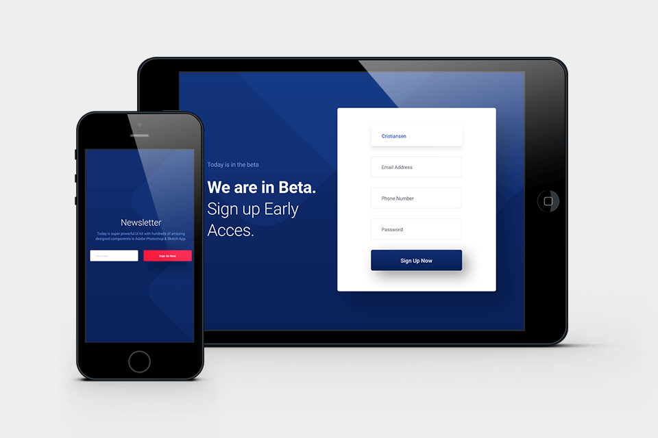 design mockup for portfolio