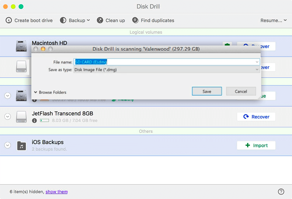 disk drill interface sd card recovery software