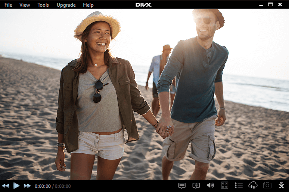 divx 4k video player interface