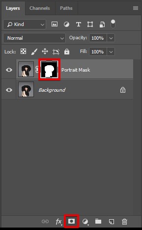 Double Exposure Portrait Mask