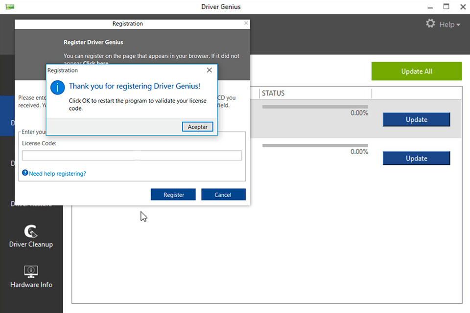 driver genius professional download interface