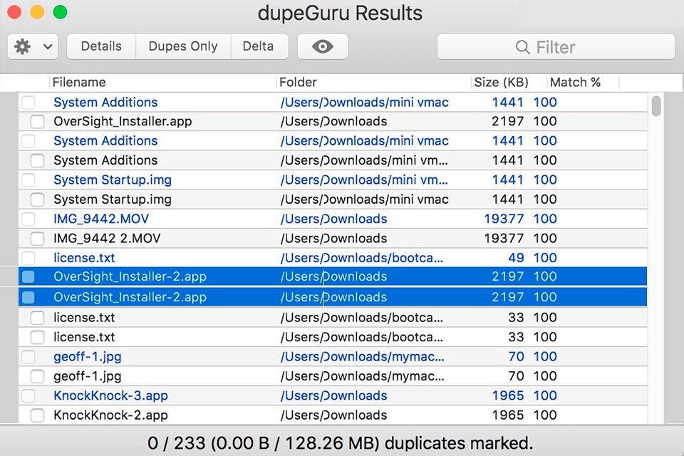 dupeguru interface duplicate file finder for windows