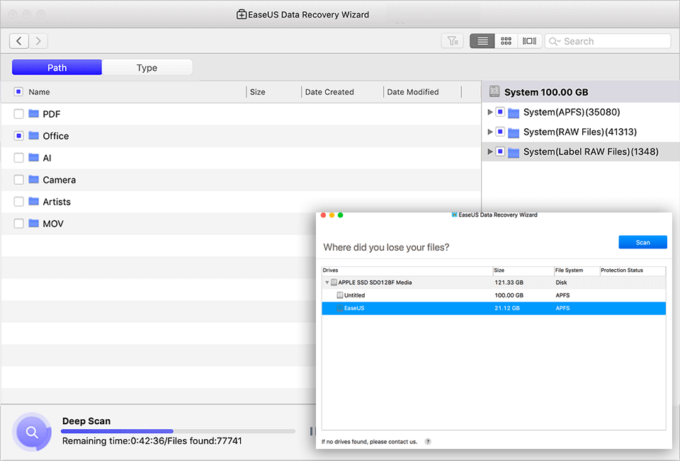 easeus mac data recovery software logo