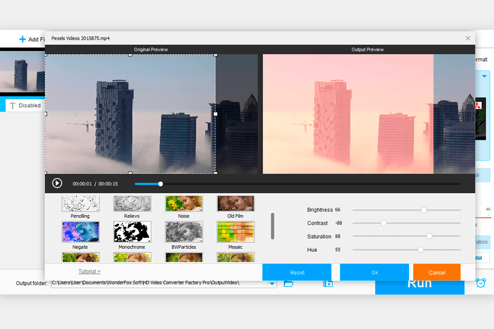 editing features hd video converter factory pro