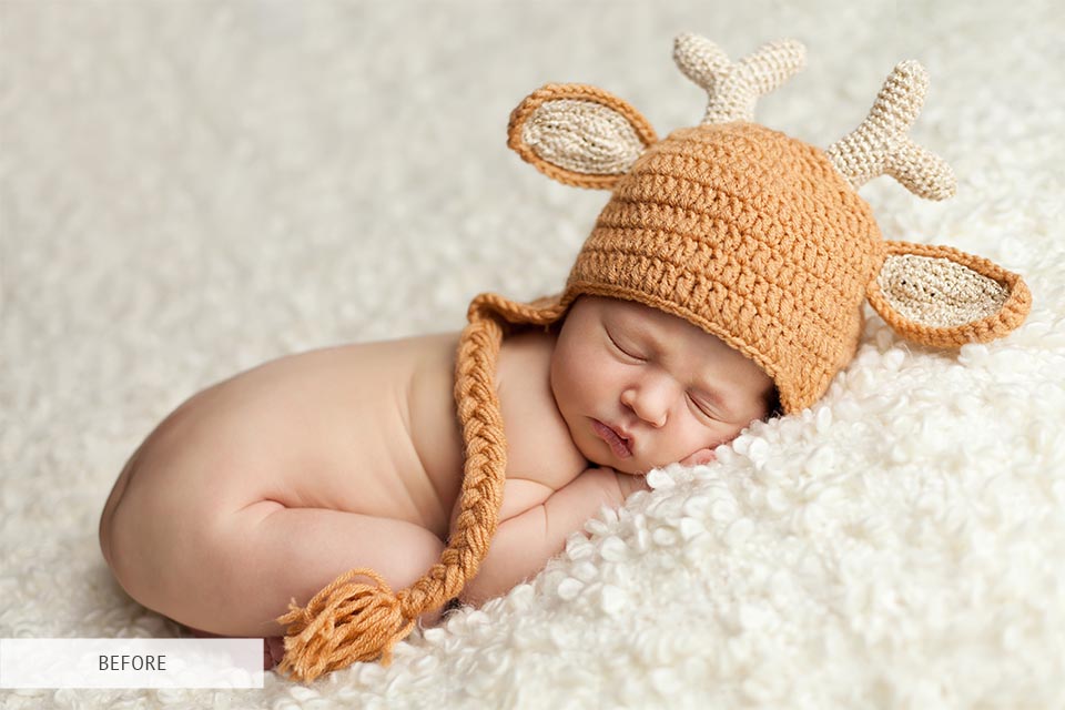 editing of newborn pictures at home