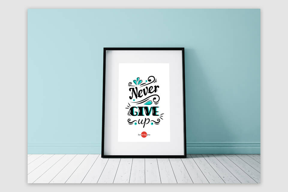 elegant and classy poster mockup