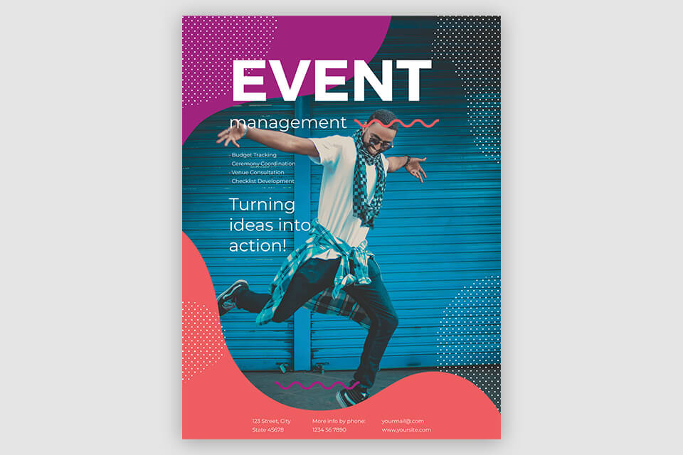 event free poster mockup
