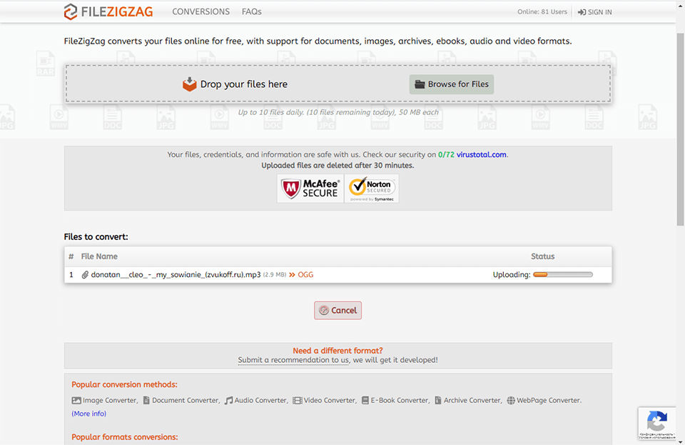 filezigzag interface