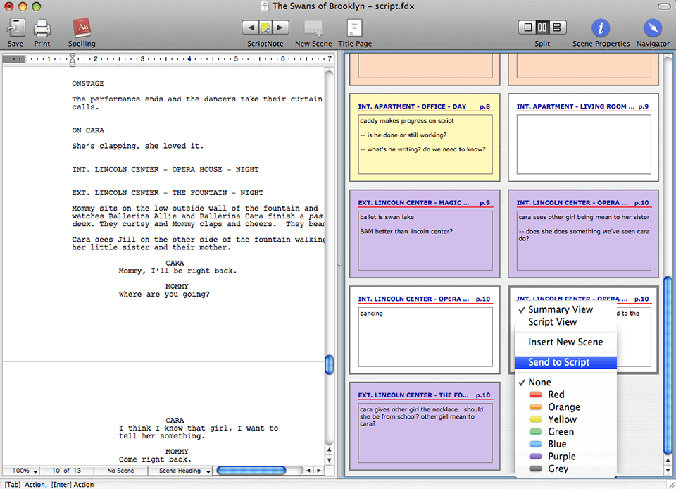 final draft interface adobe story alternative