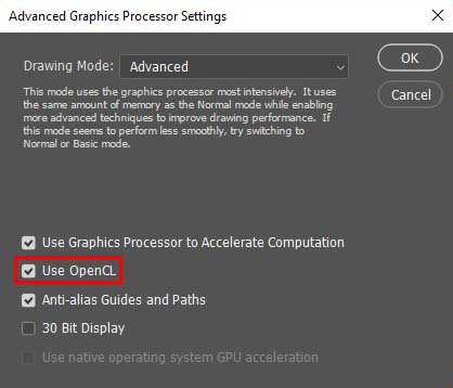 fix Error when Working in Photoshop