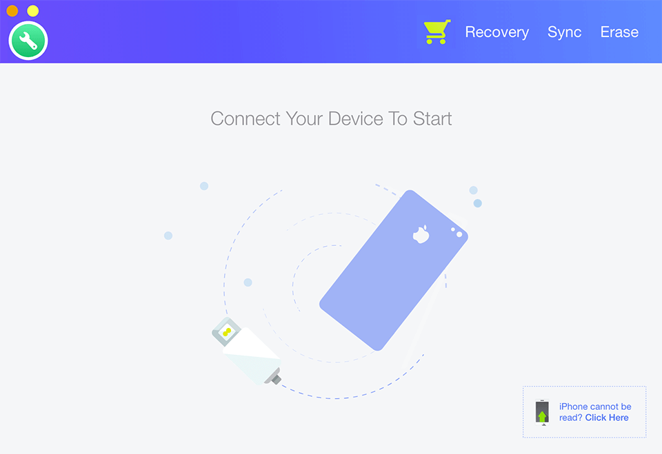 fix my iphone minicreo software interface