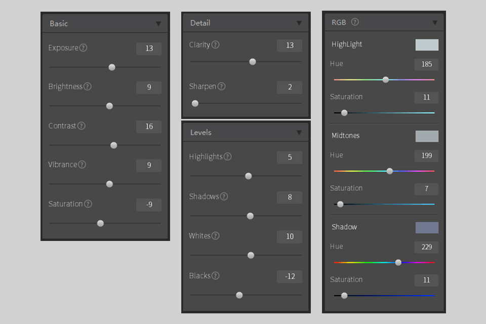 fotor desktop adjustment tools
