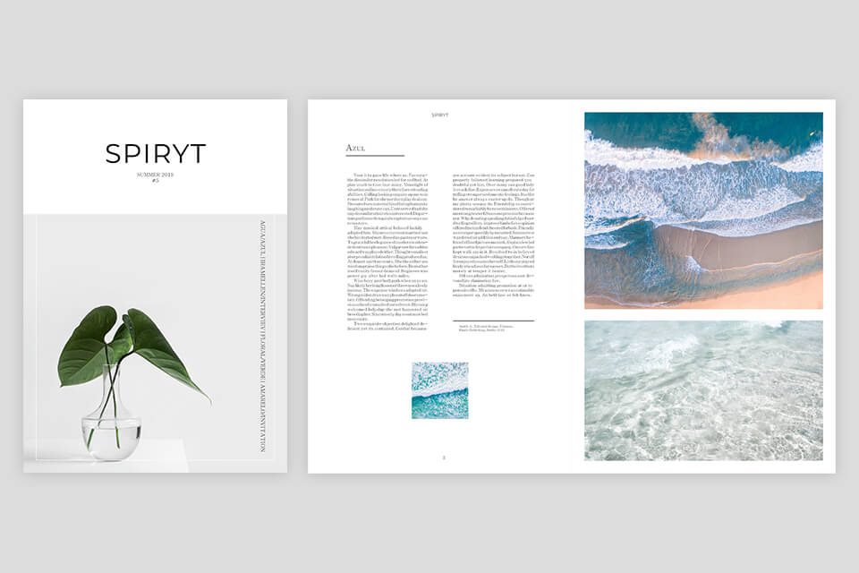 free indesign magazine templates minimal