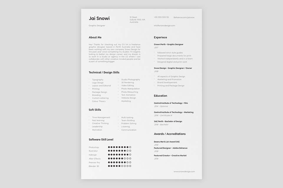 free indesign portfolio templates