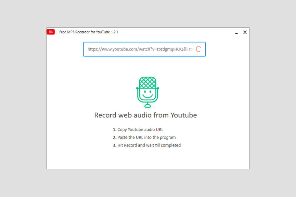free mp3 recorder for youtube or soundcloud interface