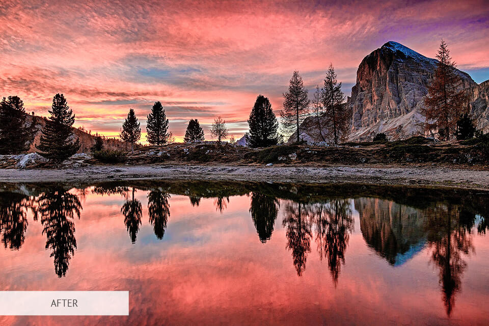 free sunrise lightroom preset for nature photography editing