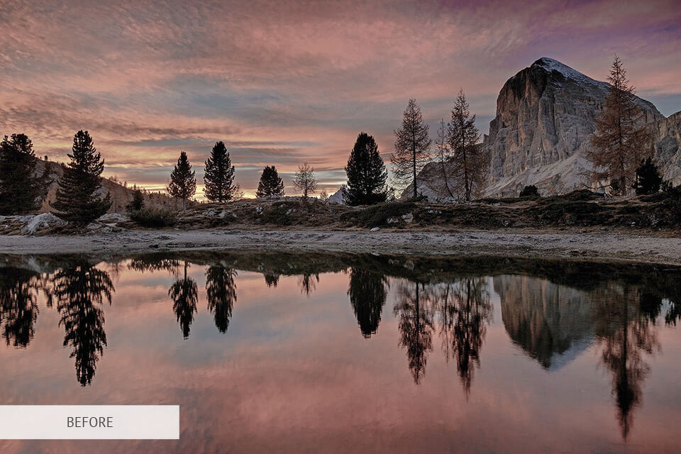 free sunrise lightroom preset for nature photography editing