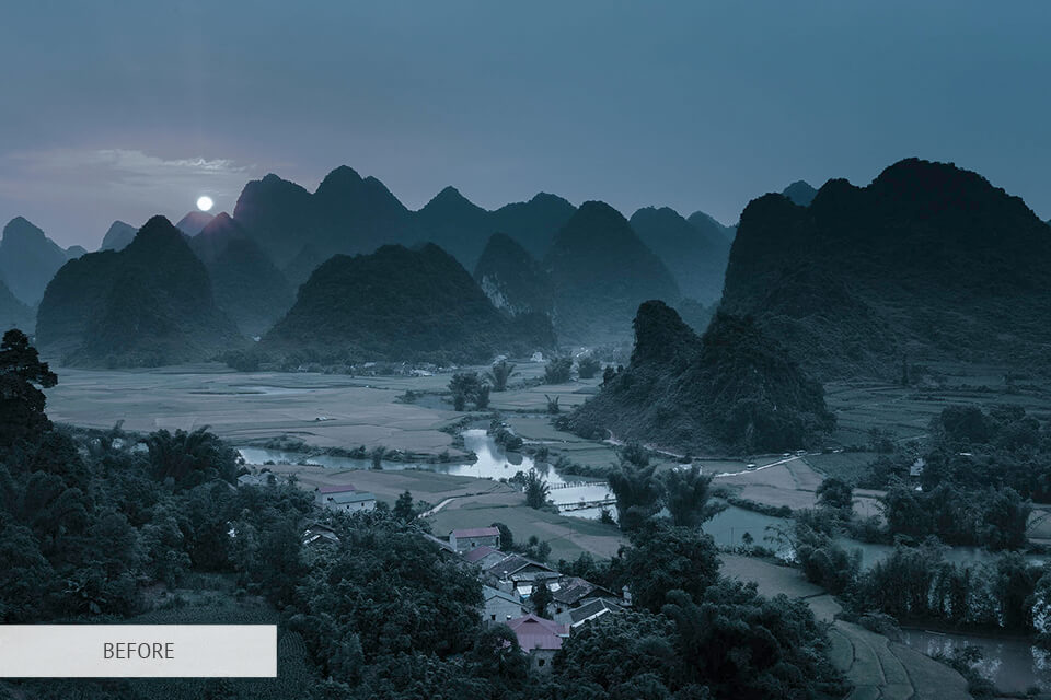 free sunset lightroom preset for nature photography editing