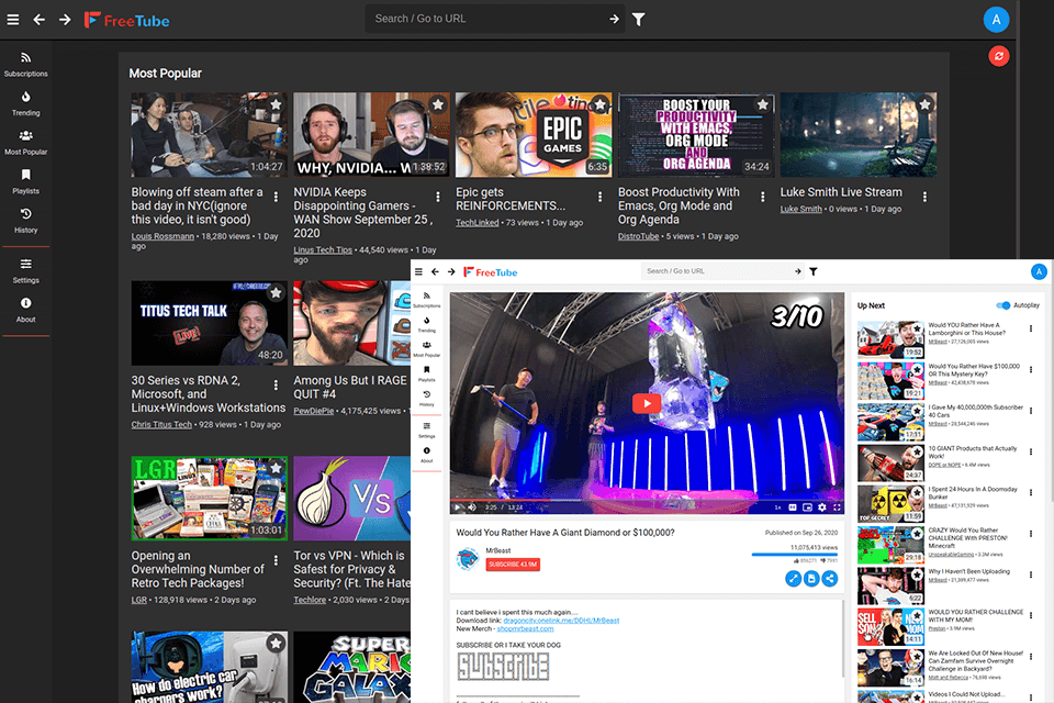free tube free internet tv software interface