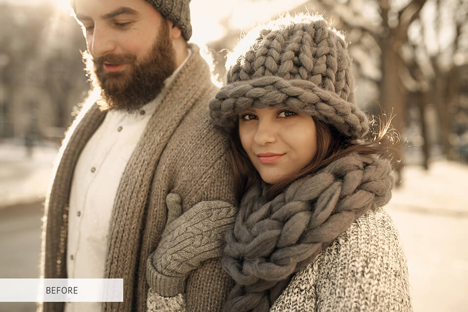 free winter new year photoshop action