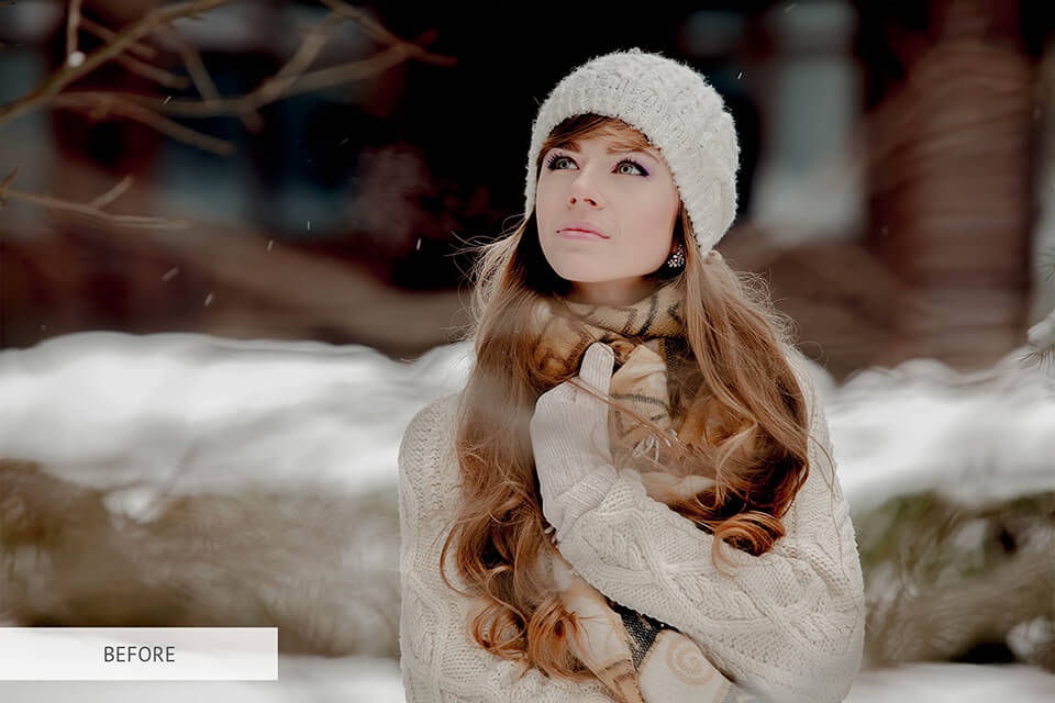 free winter photoshop overlay falling snow