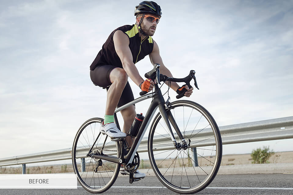 freebie black and white for cycling photography