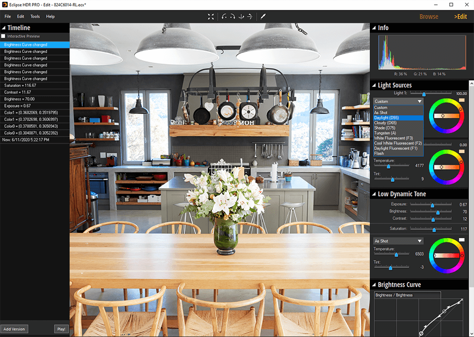 fuentes de luz inpixio eclipse hdr
