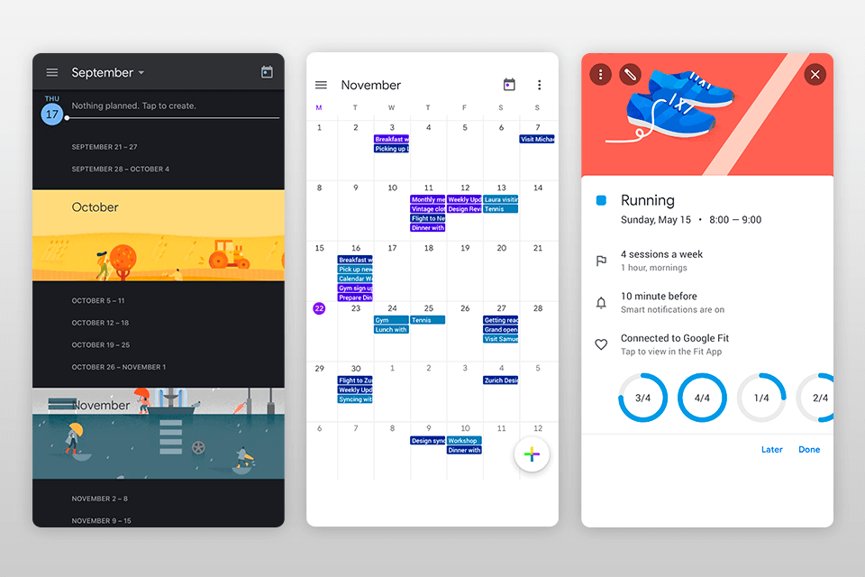 google calendar daily planner app