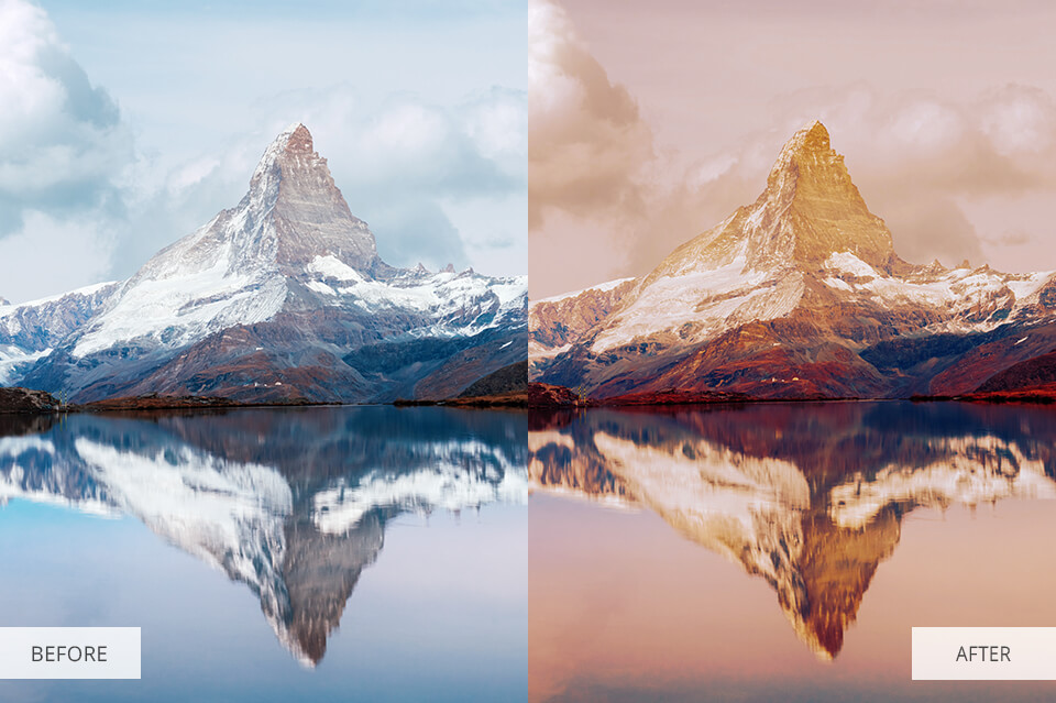 gradient layer mask reflection photography