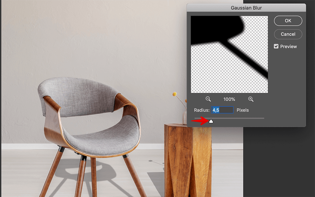 how to add a drop shadow in photoshop gaussian blur