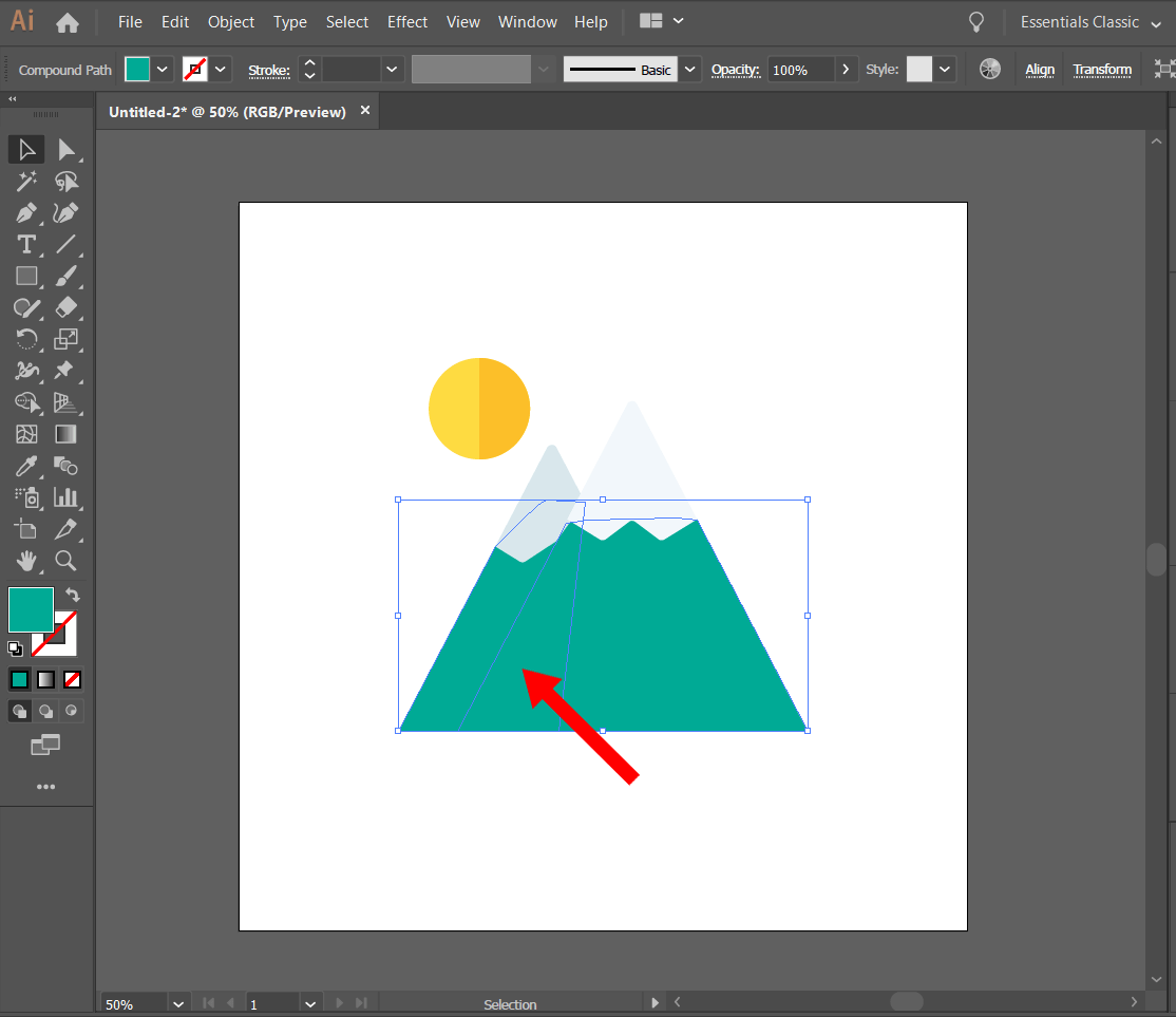 how to combine objects in illustrator final