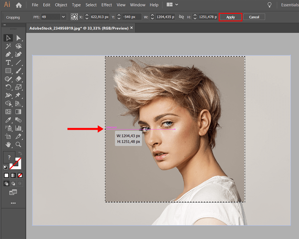 how to crop in illustrator cropping