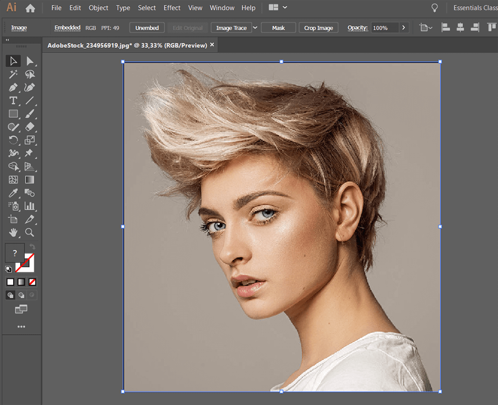 how to crop in illustrator done