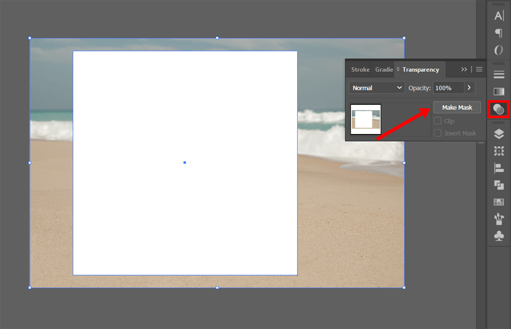 how to crop in illustrator make opacity mask