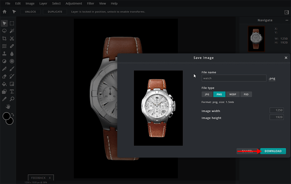 how to make the background of a picture black in pixlr download