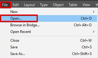 how to open free indesign templates