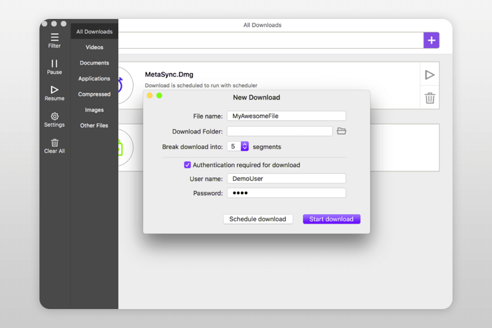 idownloader video downloader app interface