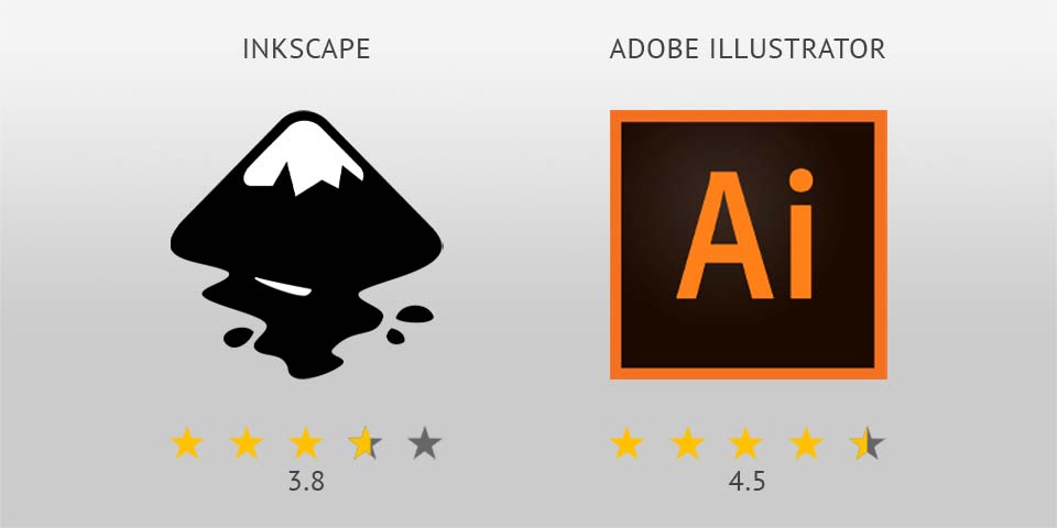 Inkscape vs Illustrator logo
