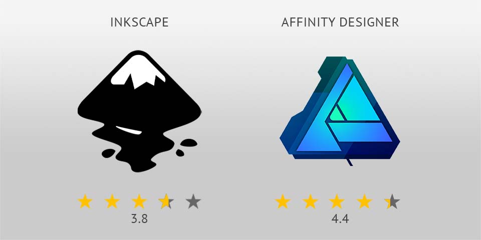 Inkscape vs Affinity Designer logo