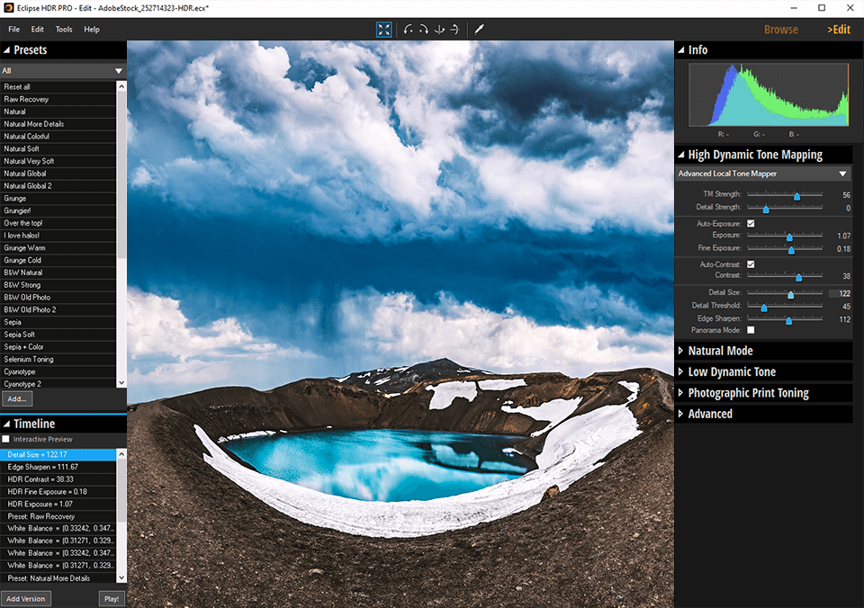 inpixio eclipse hdr tome mapping
