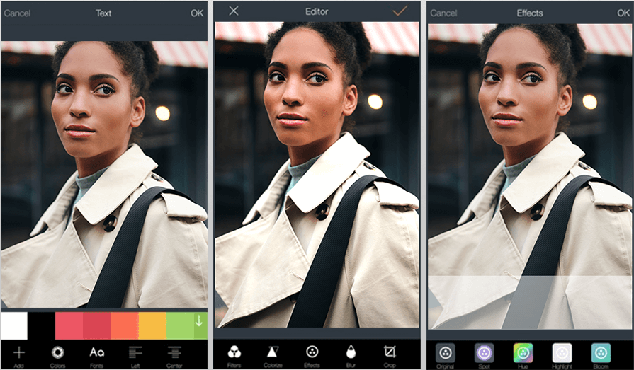 inpixio photo editor mobile interface
