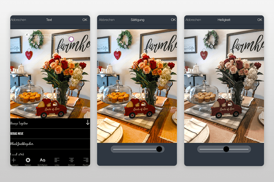 interfaz móvil inpixio photo editor