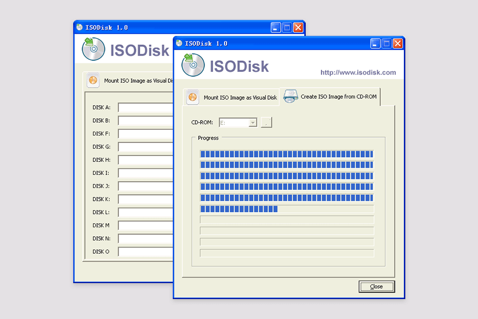isodisk iso burn interface