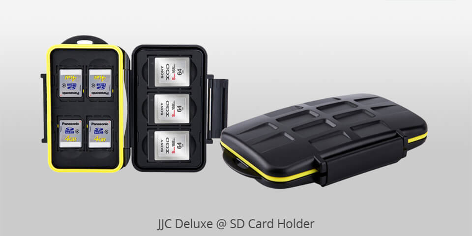 jjc deluxe xqd and sd card holder