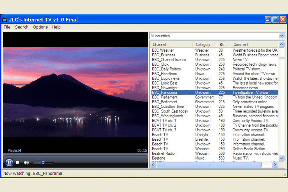 jlc internet tv free internet tv software interface
