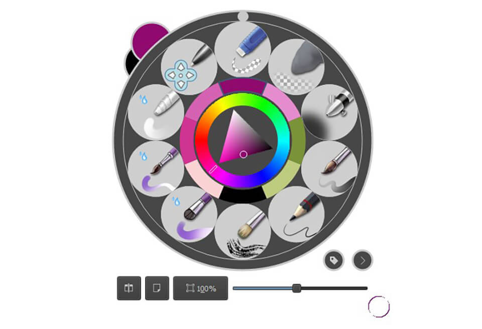 krita fast access to frequently used brushes